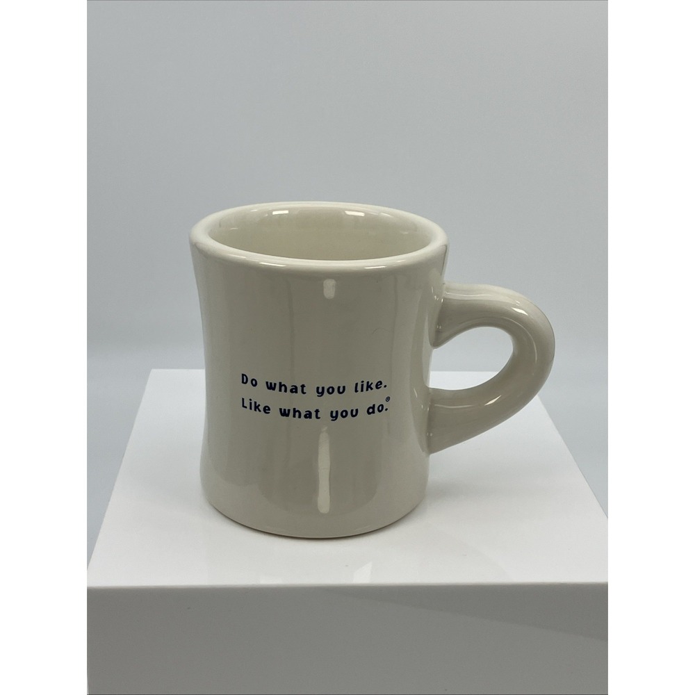 Life is Good Coffee Mug Diner Style Heavy Classic Cup Logo "Do what you like" - Picture 7 of 10